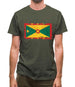 Grenada Grunge Style Flag Mens T-Shirt