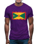 Grenada Grunge Style Flag Mens T-Shirt