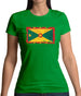 Grenada Grunge Style Flag Womens T-Shirt