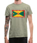 Grenada Grunge Style Flag Mens T-Shirt