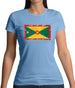 Grenada Grunge Style Flag Womens T-Shirt