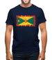 Grenada Grunge Style Flag Mens T-Shirt