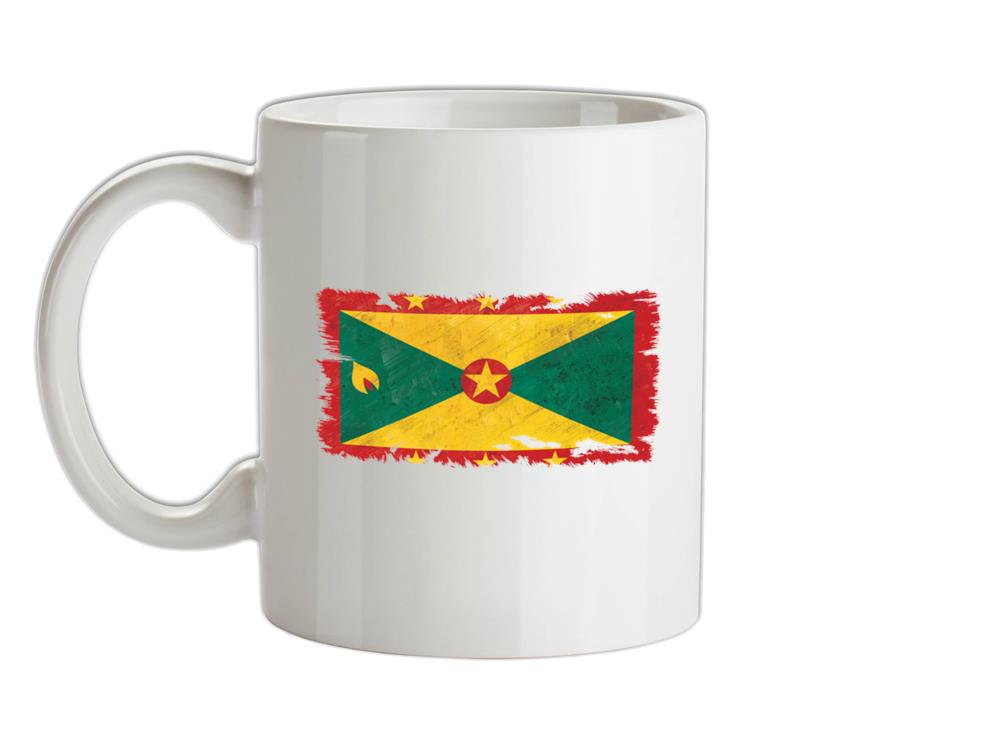 Grenada Grunge Style Flag Ceramic Mug