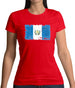 Guatemala Grunge Style Flag Womens T-Shirt