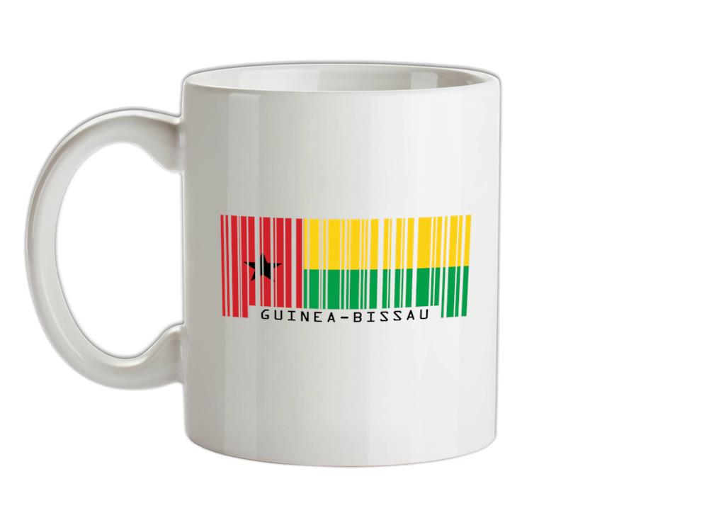 Guinea-Bissau Barcode Style Flag Ceramic Mug
