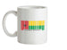 Guinea-Bissau Barcode Style Flag Ceramic Mug