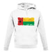 Guinea-Bissau Grunge Style Flag unisex hoodie