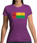 Guinea-Bissau Grunge Style Flag Womens T-Shirt