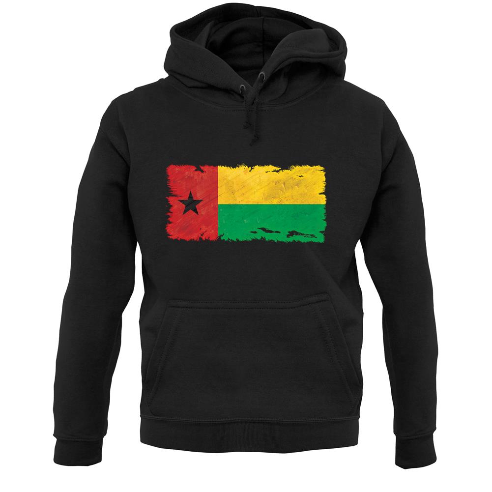 Guinea-Bissau Grunge Style Flag Unisex Hoodie