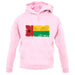 Guinea-Bissau Grunge Style Flag unisex hoodie