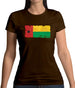 Guinea-Bissau Grunge Style Flag Womens T-Shirt