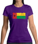 Guinea-Bissau Grunge Style Flag Womens T-Shirt