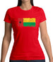 Guinea-Bissau Grunge Style Flag Womens T-Shirt