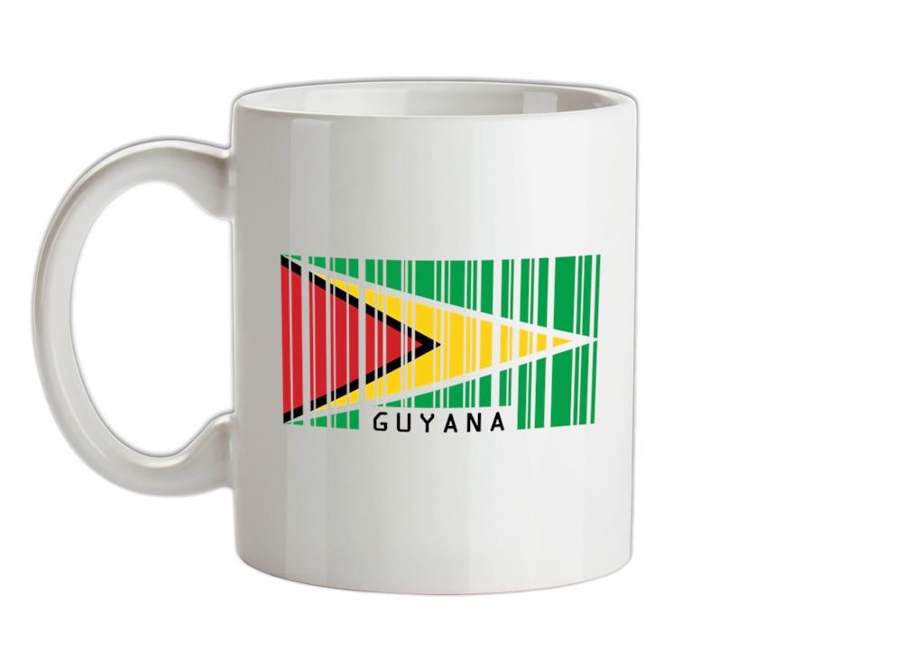 Guyana Barcode Style Flag Ceramic Mug