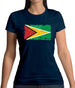 Guyana Grunge Style Flag Womens T-Shirt