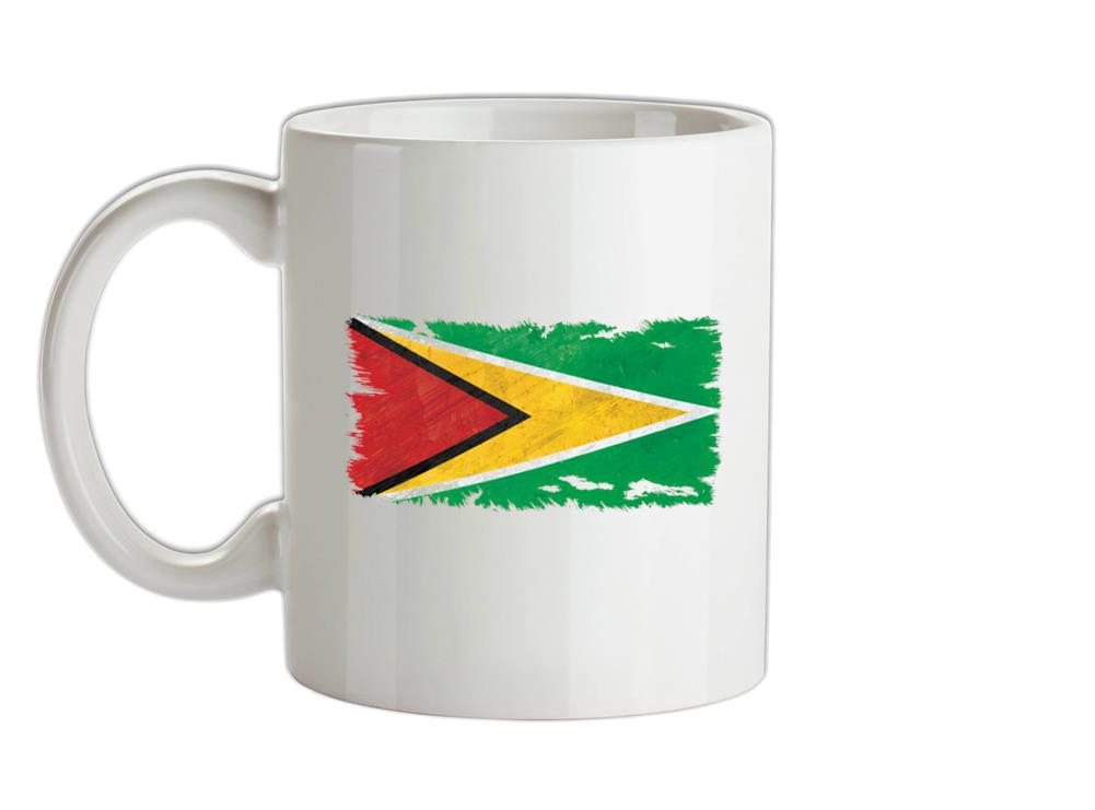 Guyana Grunge Style Flag Ceramic Mug