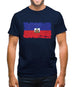 Haiti Grunge Style Flag Mens T-Shirt