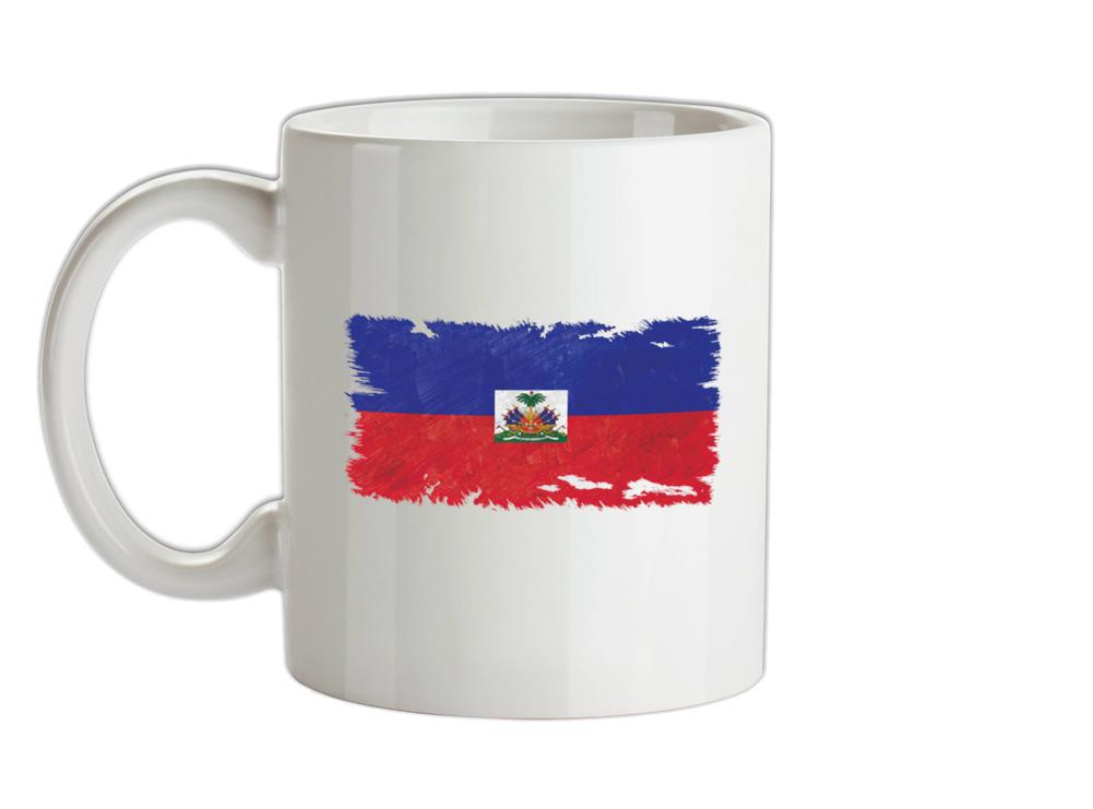 Haiti Grunge Style Flag Ceramic Mug