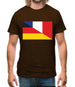 Half German Half French Flag Mens T-Shirt
