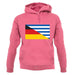 Half German Half Greek Flag unisex hoodie