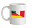 Half German Half Italian Flag Ceramic Mug