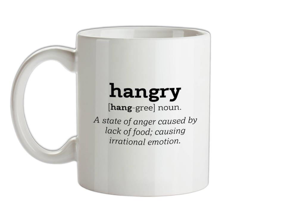 Hangry Definition Ceramic Mug