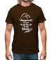 Happiness Is Making Fresh Tracks In The Snow Mens T-Shirt