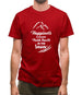 Happiness Is Making Fresh Tracks In The Snow Mens T-Shirt