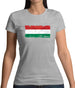 Hungary Grunge Style Flag Womens T-Shirt