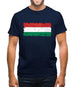 Hungary Grunge Style Flag Mens T-Shirt