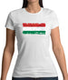 Hungary Grunge Style Flag Womens T-Shirt