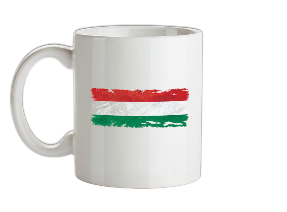 Hungary Grunge Style Flag Ceramic Mug