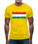 Hungary Grunge Style Flag Mens T-Shirt