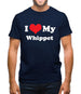 I Love My Whippet Mens T-Shirt