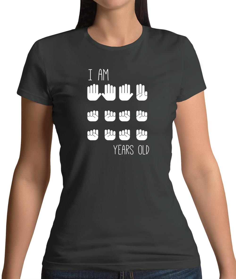 I Am 18 Years Old (Hands) Womens T-Shirt