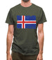 Iceland Grunge Style Flag Mens T-Shirt