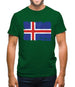 Iceland Grunge Style Flag Mens T-Shirt