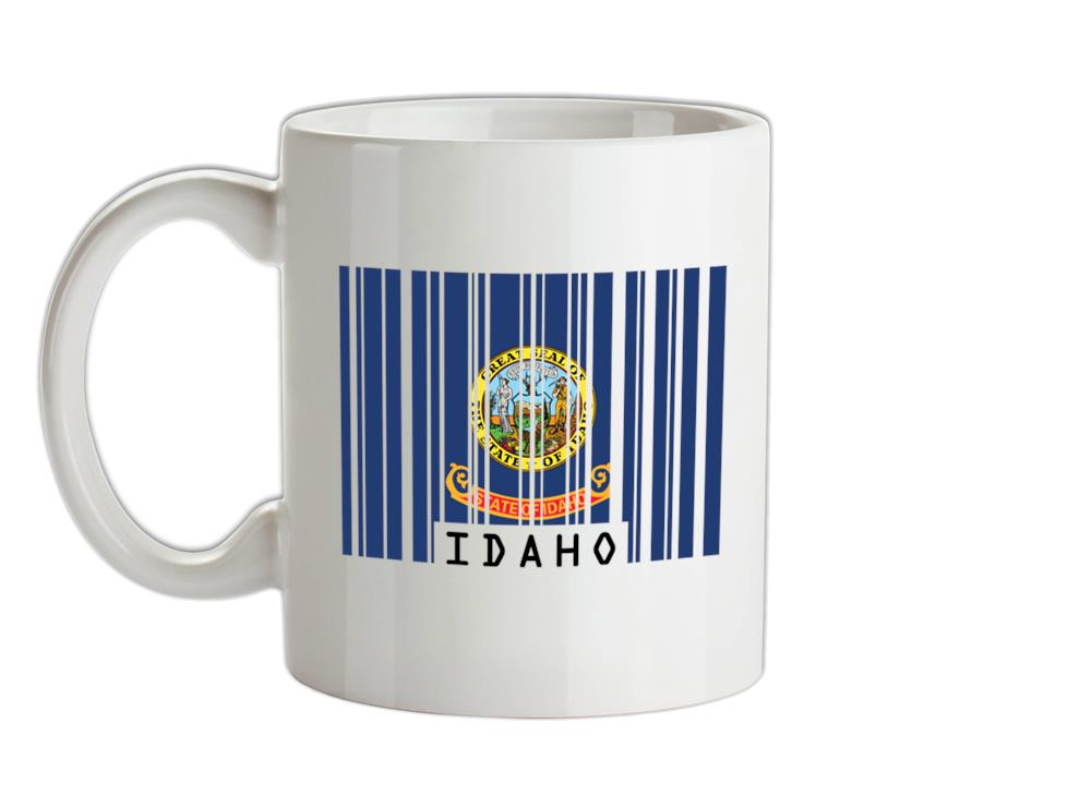 Idaho Barcode Style Flag Ceramic Mug