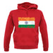 India Grunge Style Flag unisex hoodie