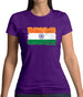 India Grunge Style Flag Womens T-Shirt