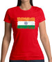 India Grunge Style Flag Womens T-Shirt