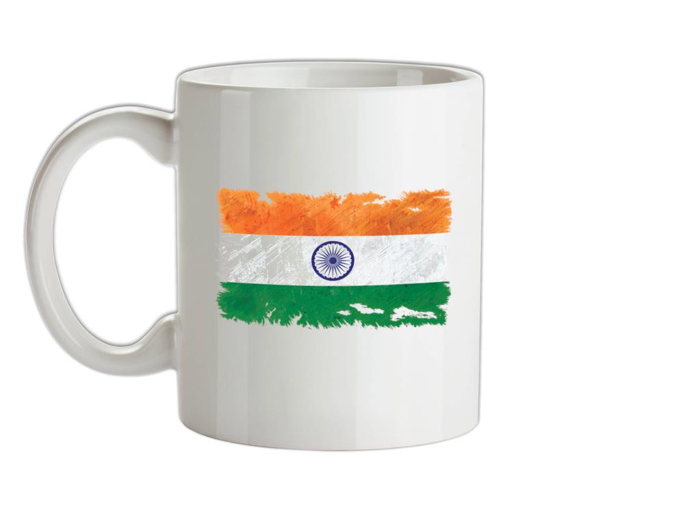 India Grunge Style Flag Ceramic Mug