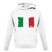 Italy Grunge Style Flag unisex hoodie