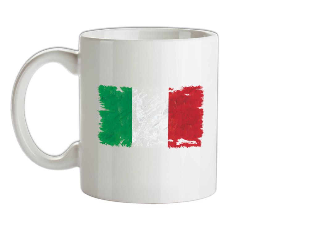 Italy Grunge Style Flag Ceramic Mug