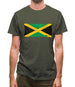 Jamaica Grunge Style Flag Mens T-Shirt