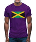 Jamaica Grunge Style Flag Mens T-Shirt