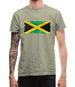 Jamaica Grunge Style Flag Mens T-Shirt