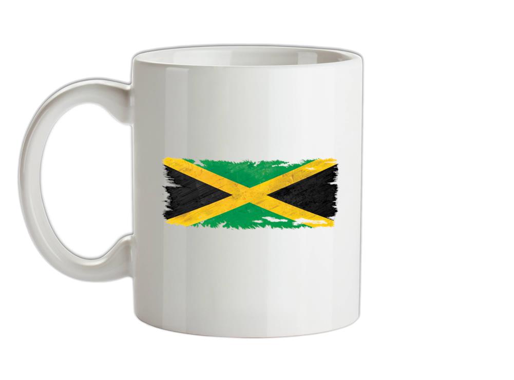 Jamaica Grunge Style Flag Ceramic Mug