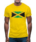 Jamaica Grunge Style Flag Mens T-Shirt