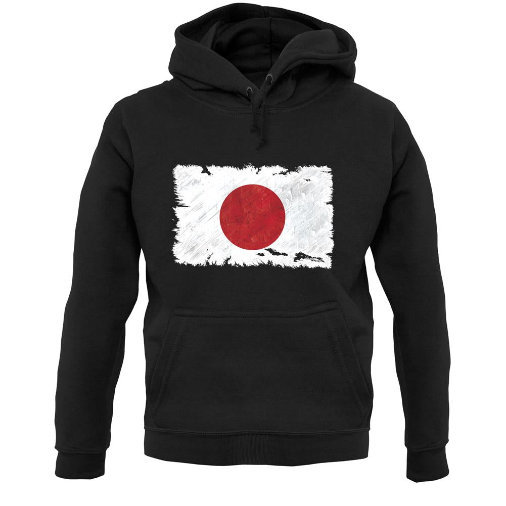 Japan Grunge Style Flag Unisex Hoodie